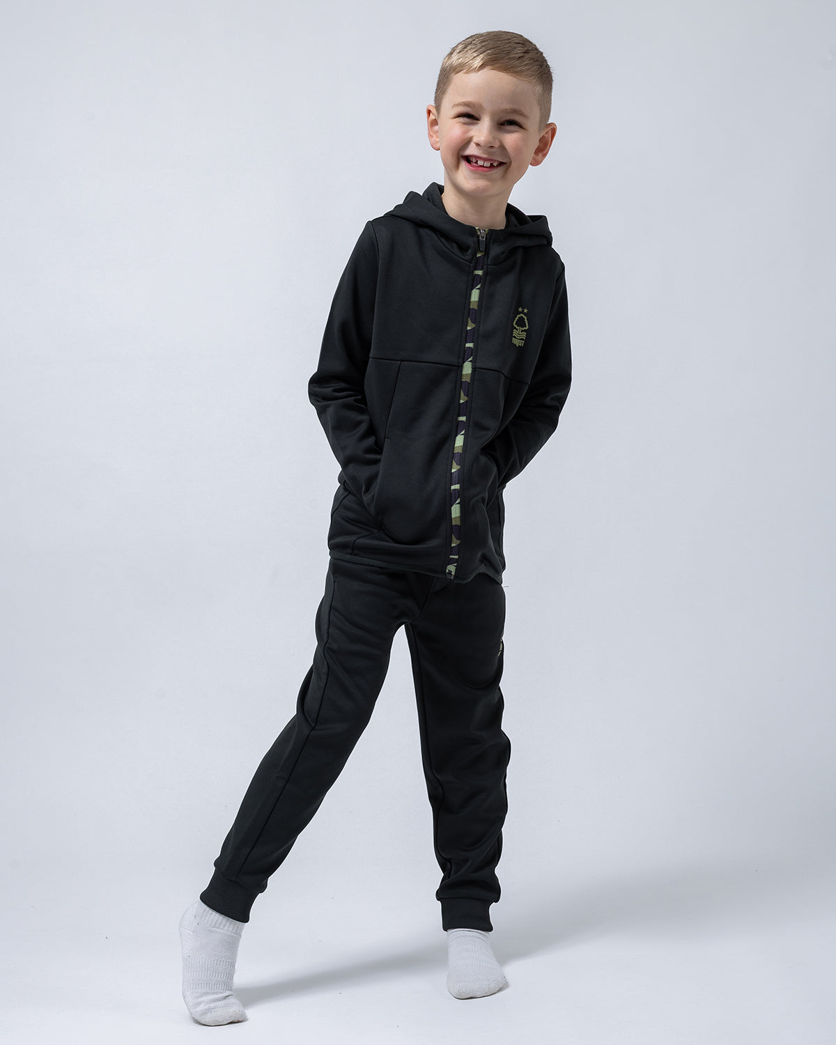 NFFC Junior Camo Zip Hoodie