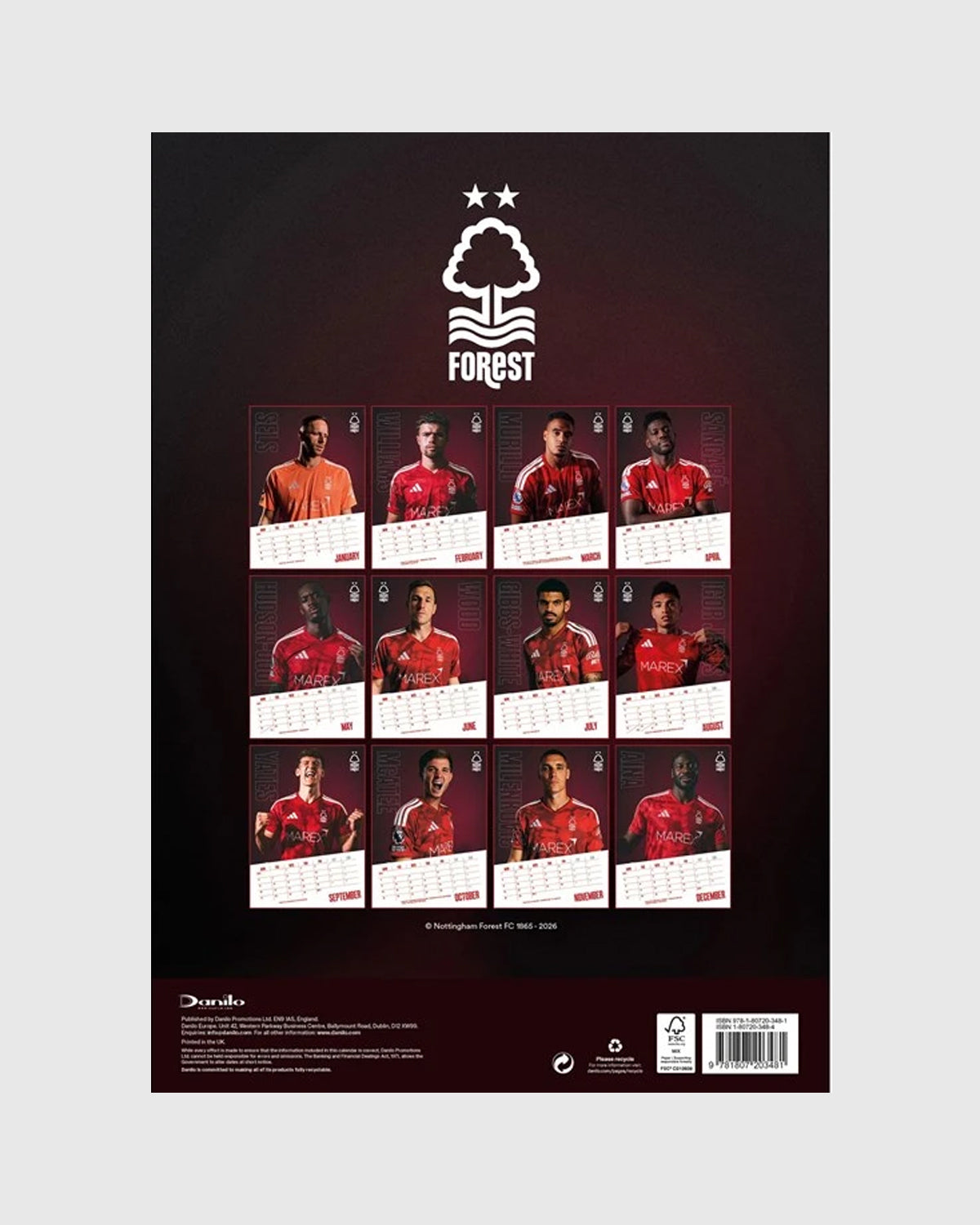 NFFC 2027 A3 Calendar