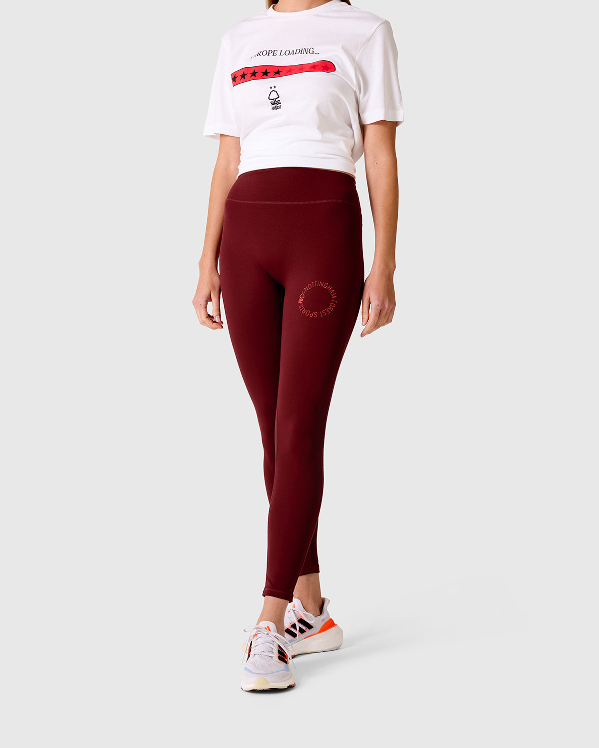 NFFC Women's Burgundy Essential Leggings
