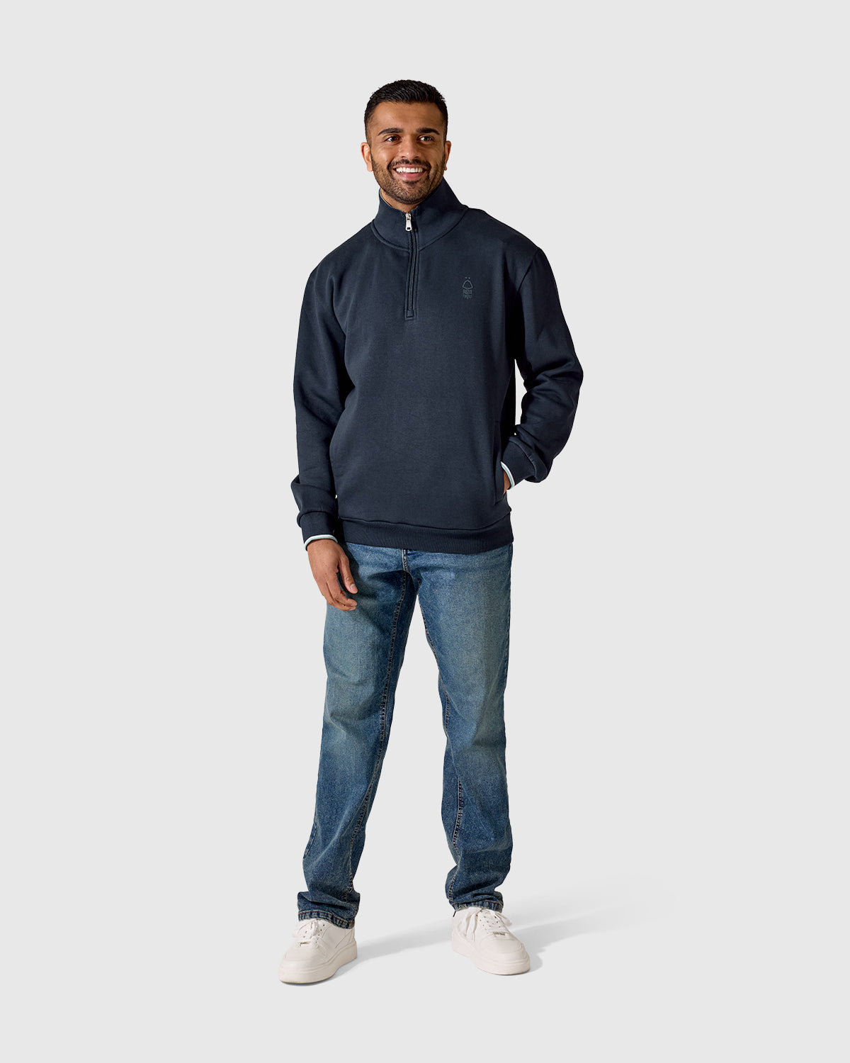 NFFC Navy Bridgford 1/4 Zip Top