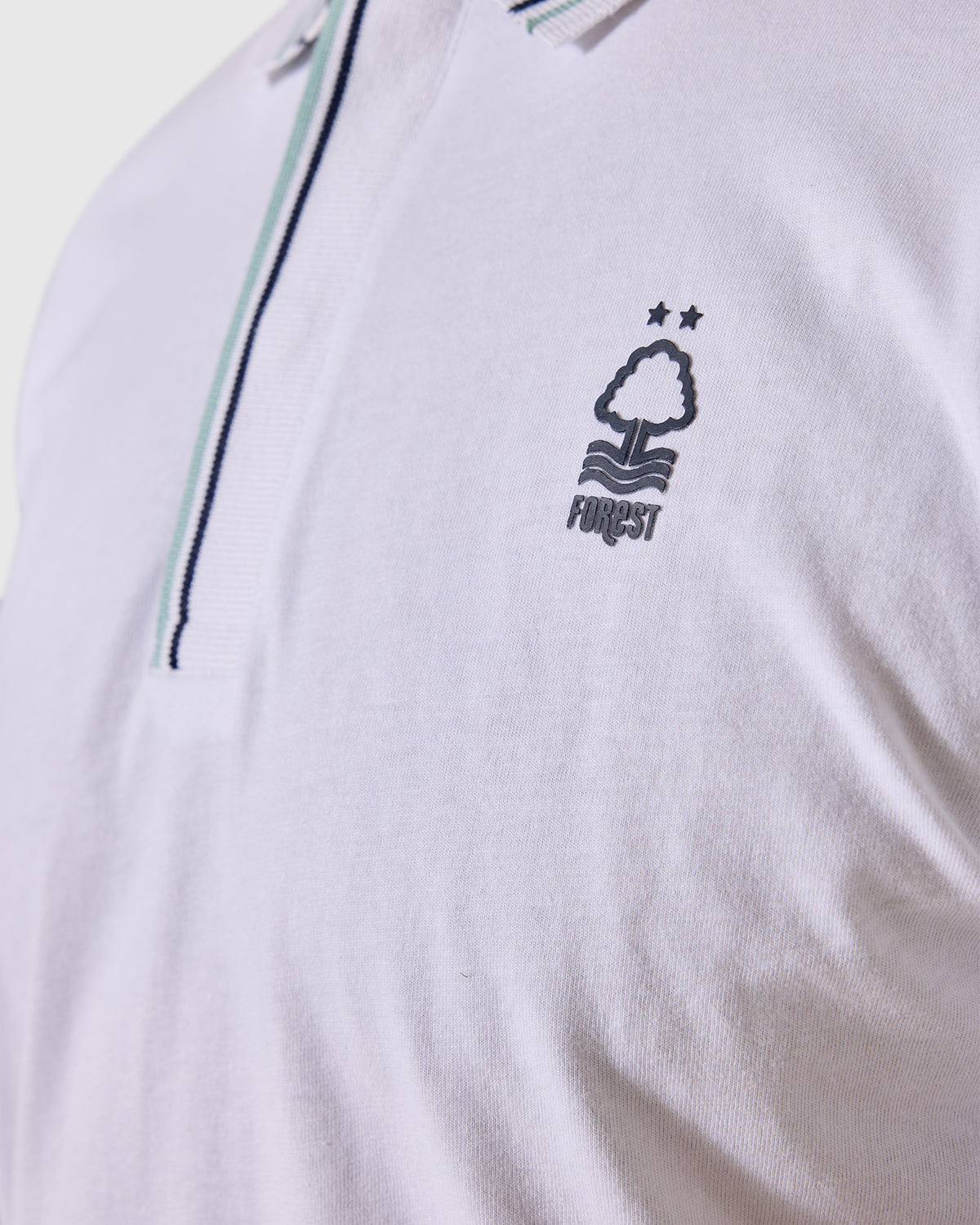 NFFC White Bridgford Tipped Polo
