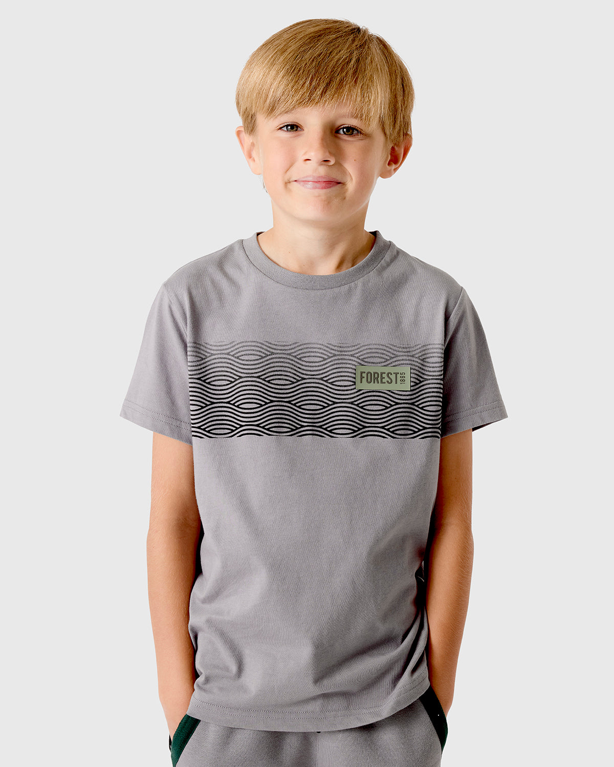 NFFC Junior Grey Trent Print T-Shirt