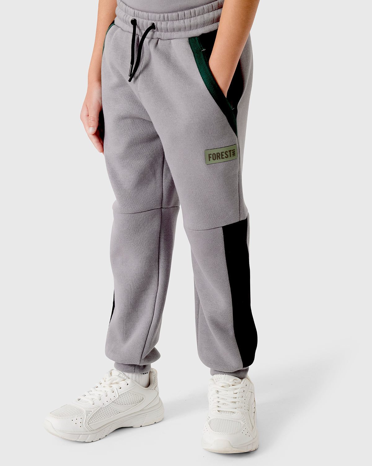 NFFC Junior Grey Panelled Joggers