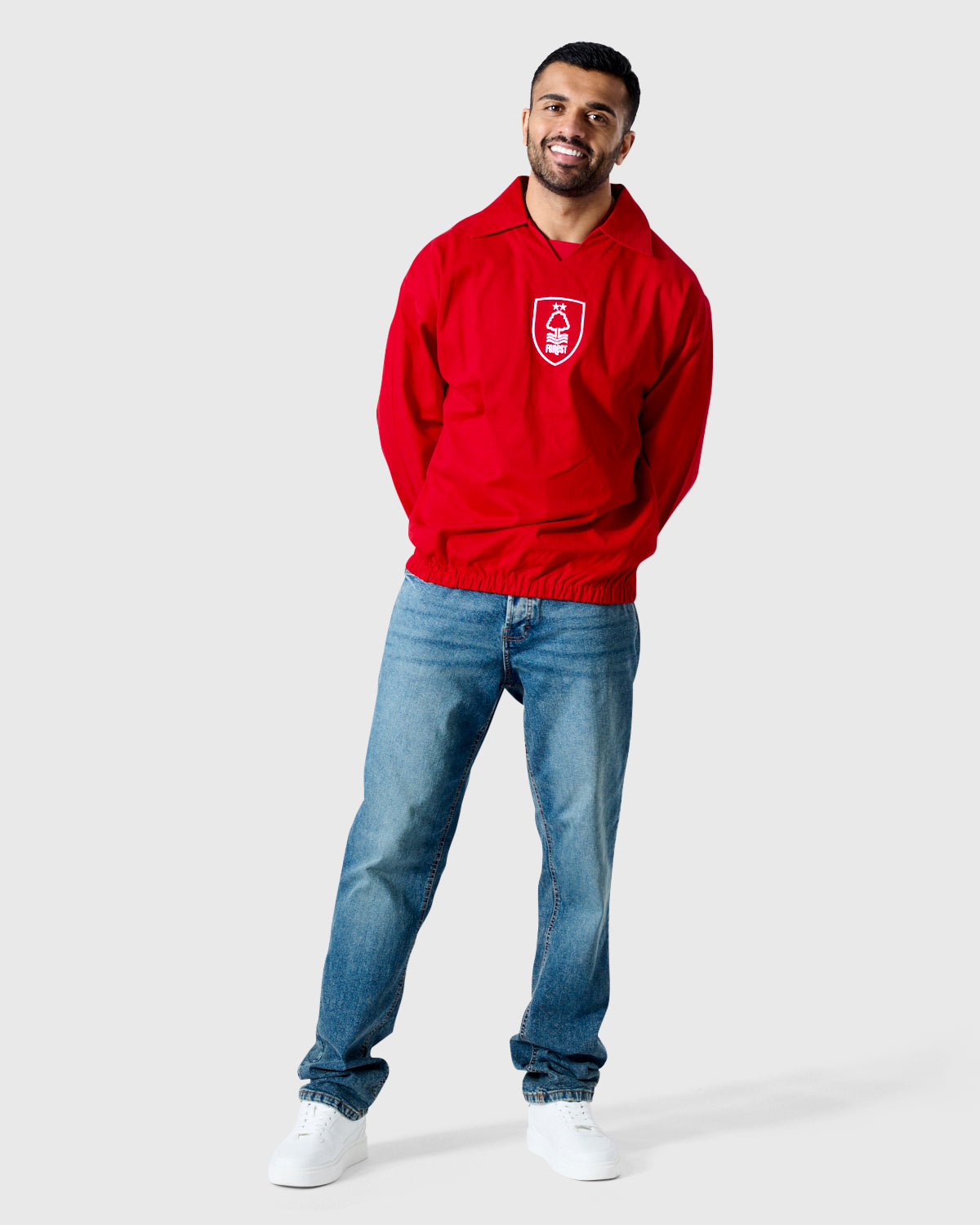 NFFC Red Retro Shield Drill Top