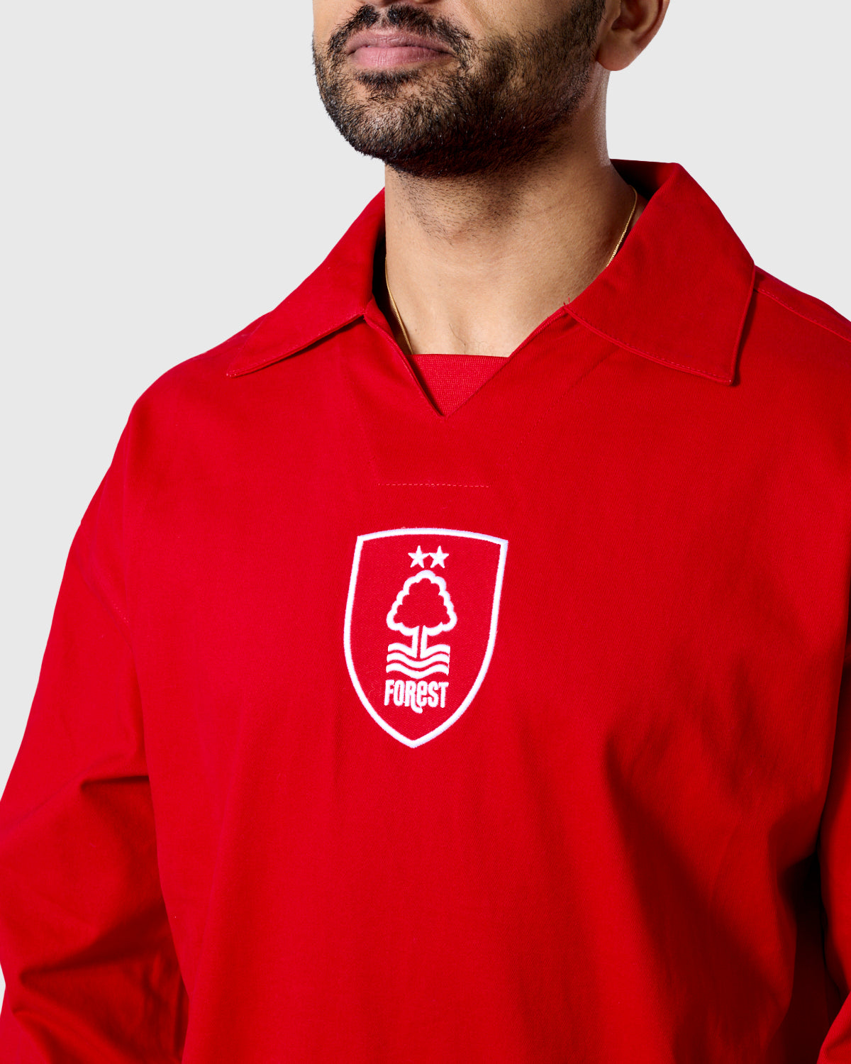 NFFC Red Retro Shield Drill Top