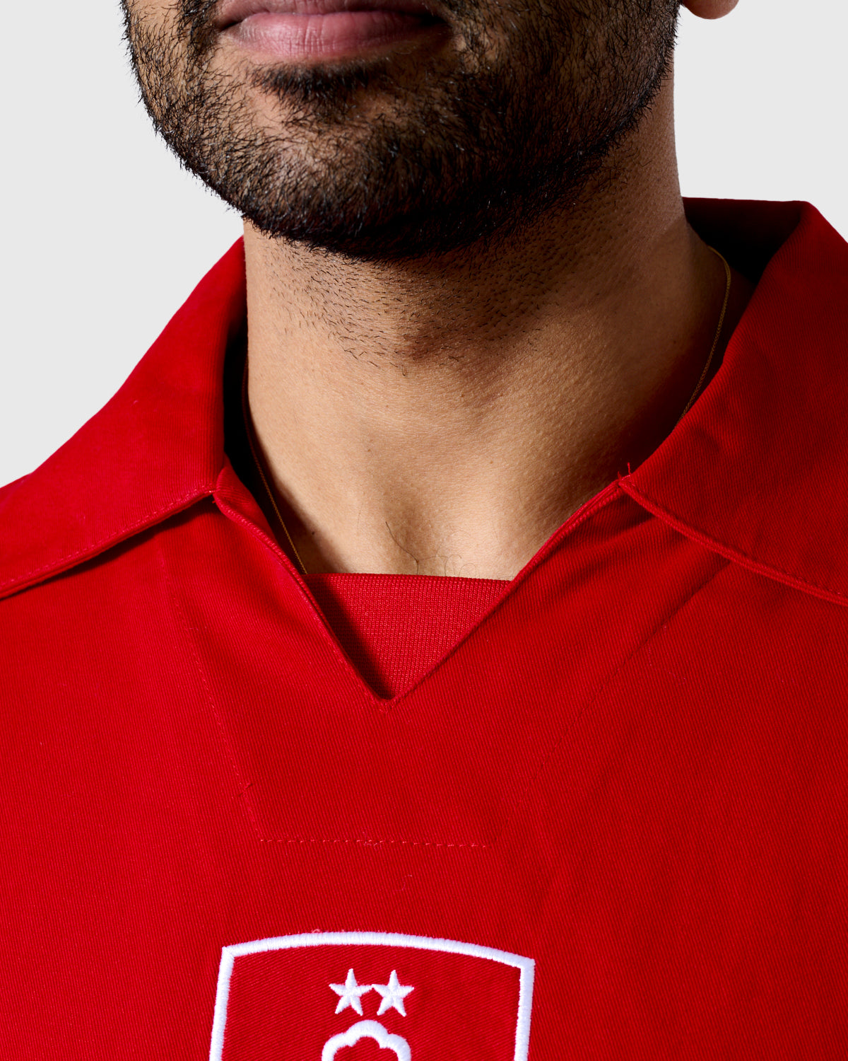 NFFC Red Retro Shield Drill Top