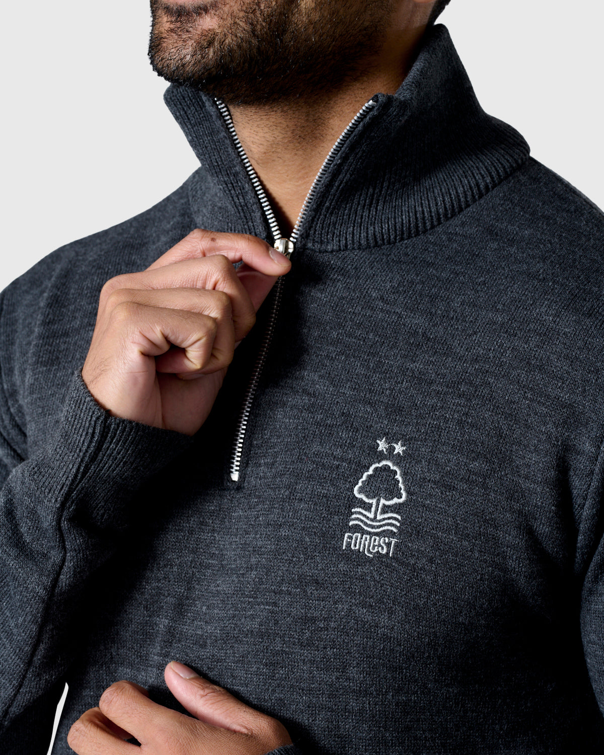 NFFC Charcoal Essential Knit 1/4 Zip