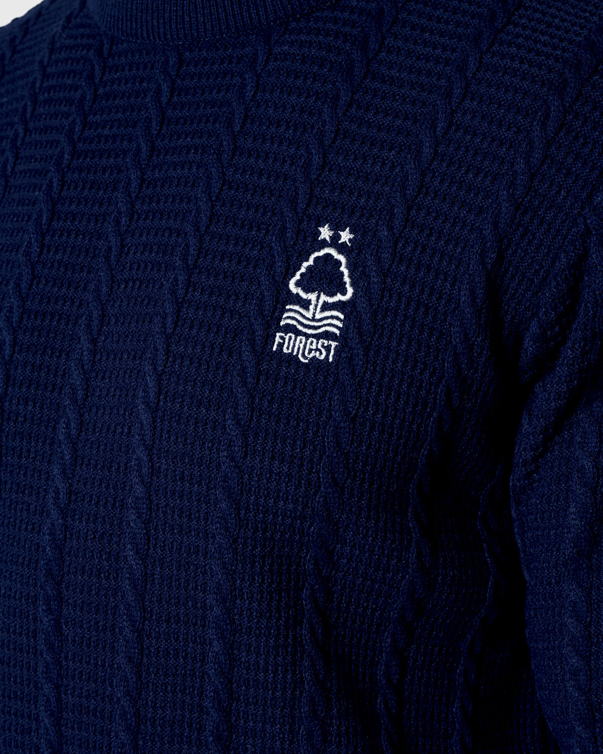 NFFC Navy Cable Knit Crewneck