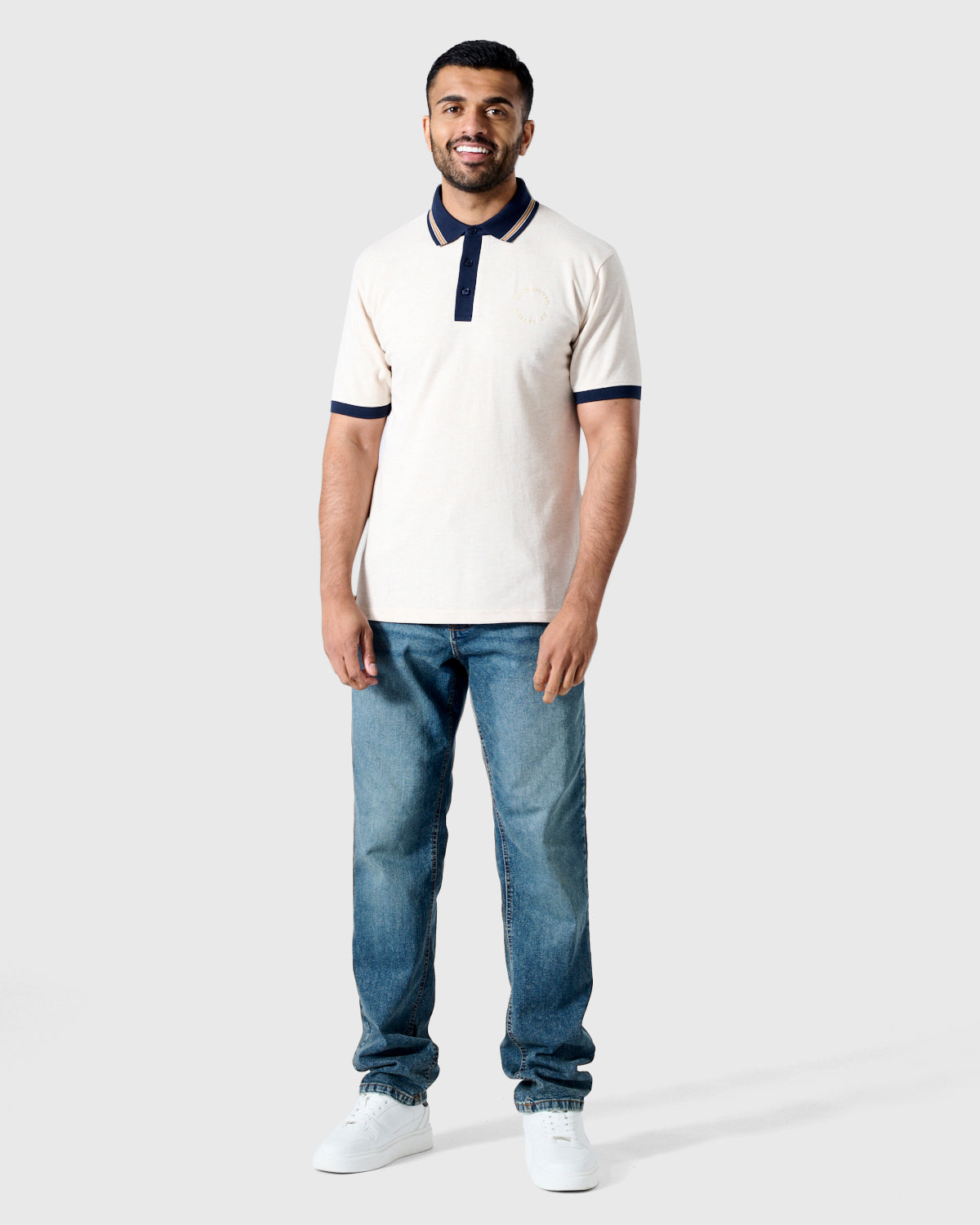 NFFC Oatmeal Marl Premium Circle Polo