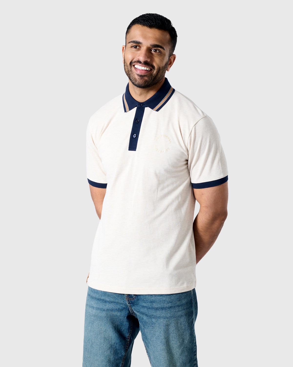 NFFC Oatmeal Marl Premium Circle Polo