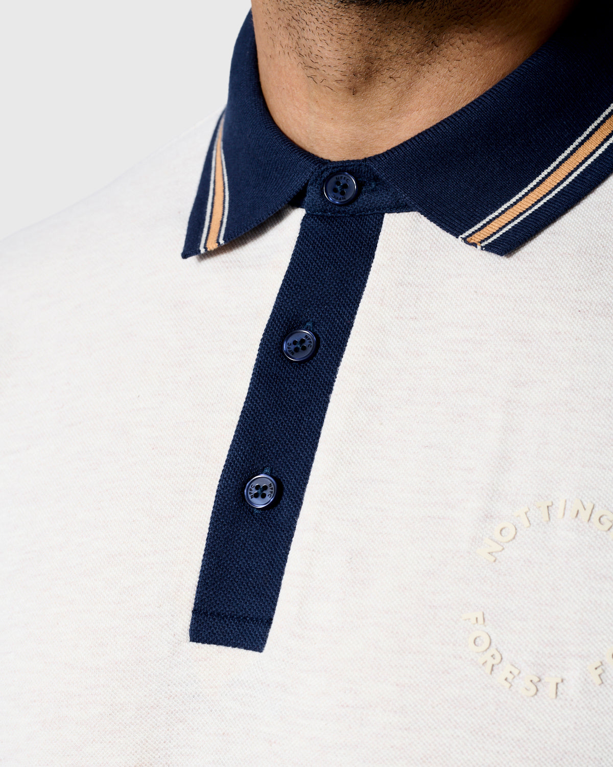 NFFC Oatmeal Marl Premium Circle Polo