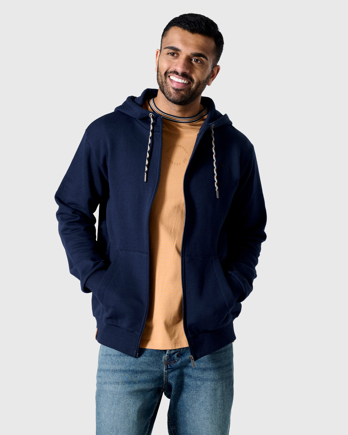 NFFC Navy Premium Circle Full Zip Hoodie