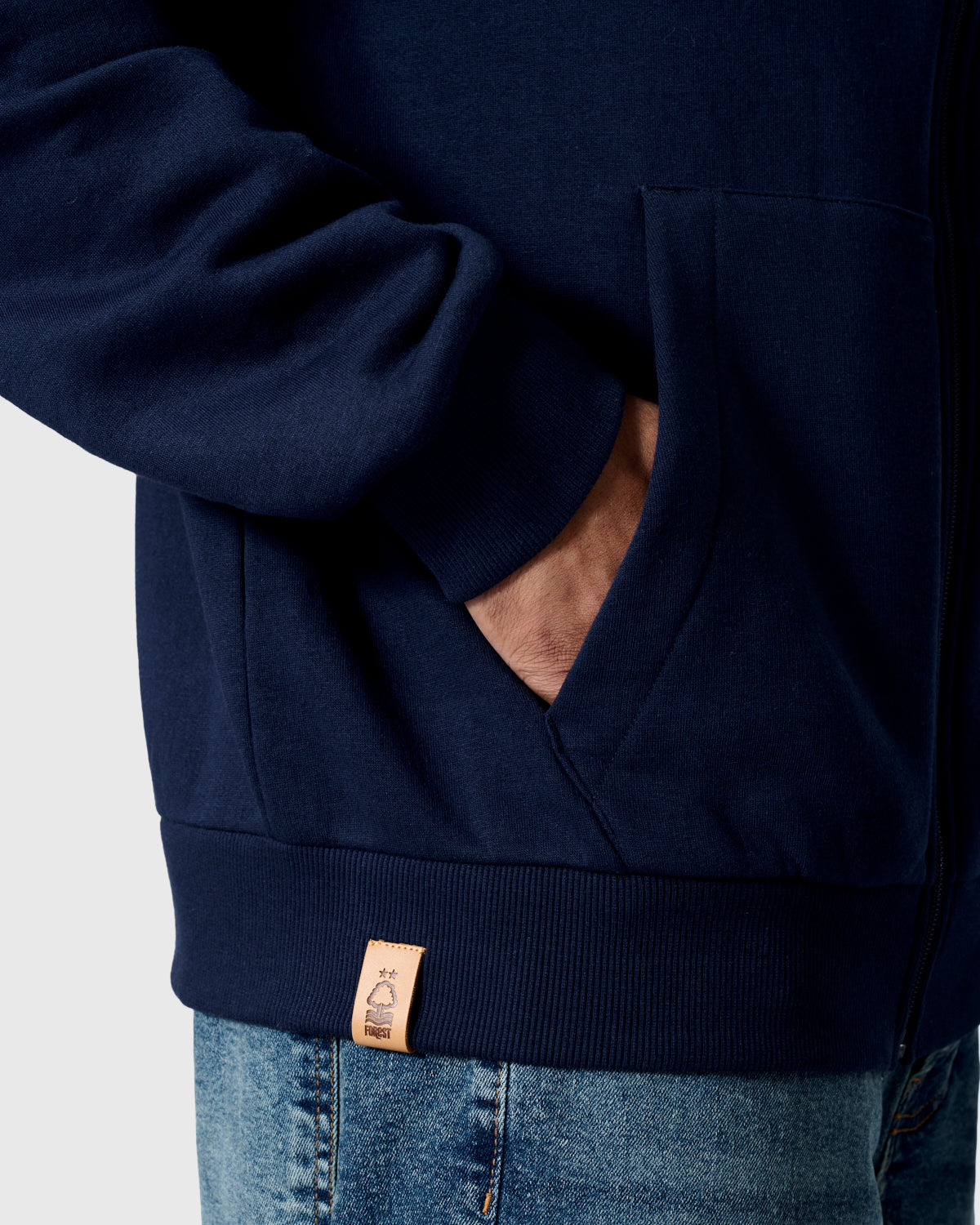 NFFC Navy Premium Circle Full Zip Hoodie