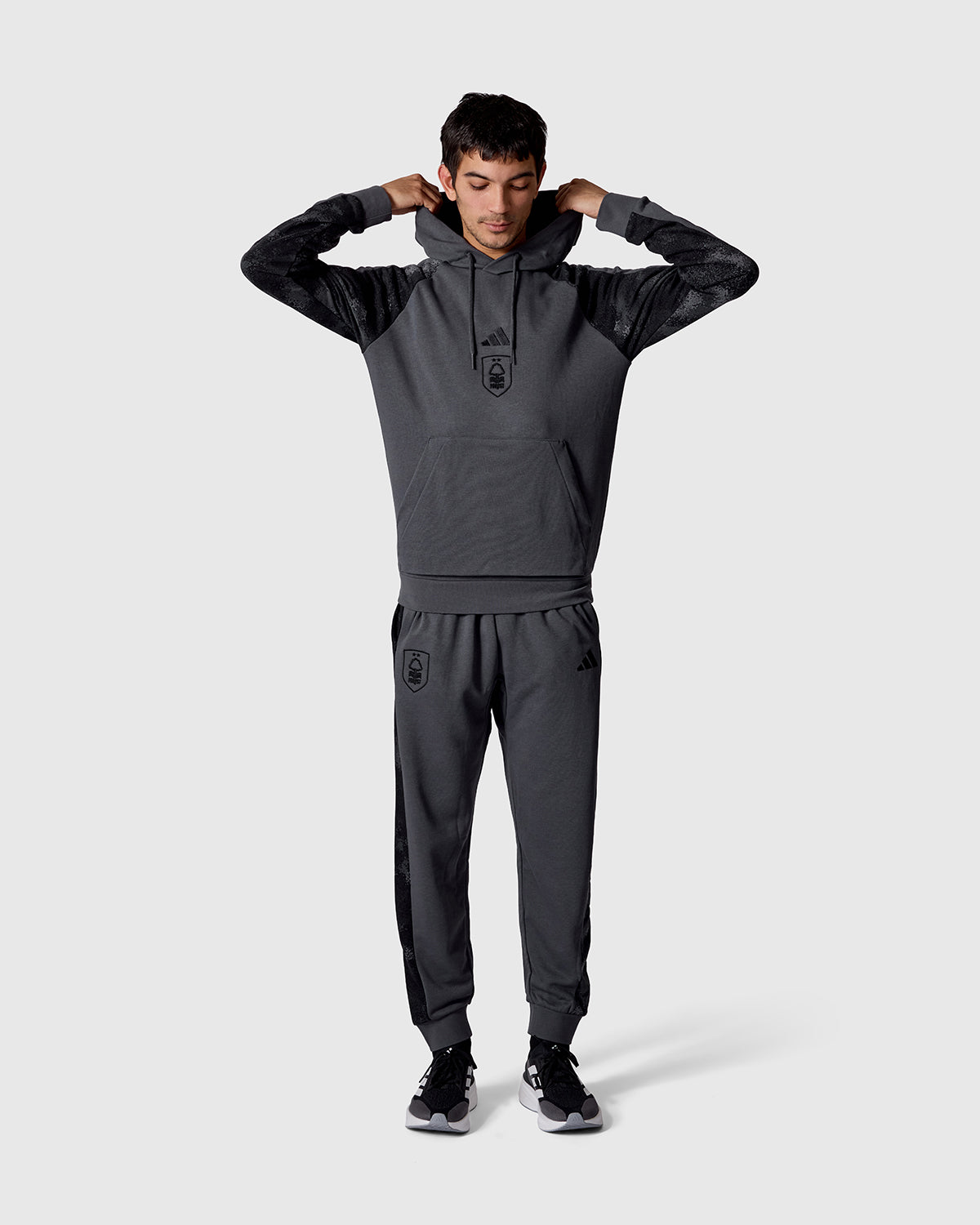 NFFC adidas Grey Camo Print Hoodie