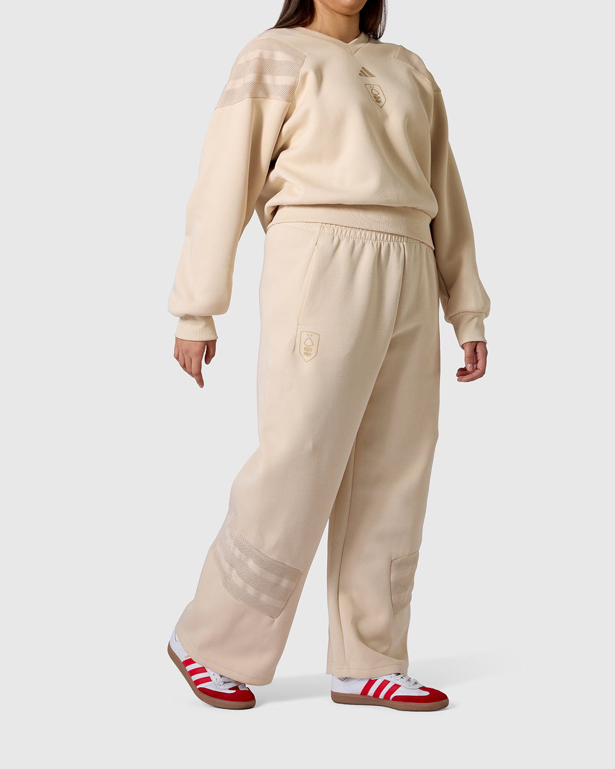 NFFC adidas Womens Crystal Future Icons Mesh Joggers