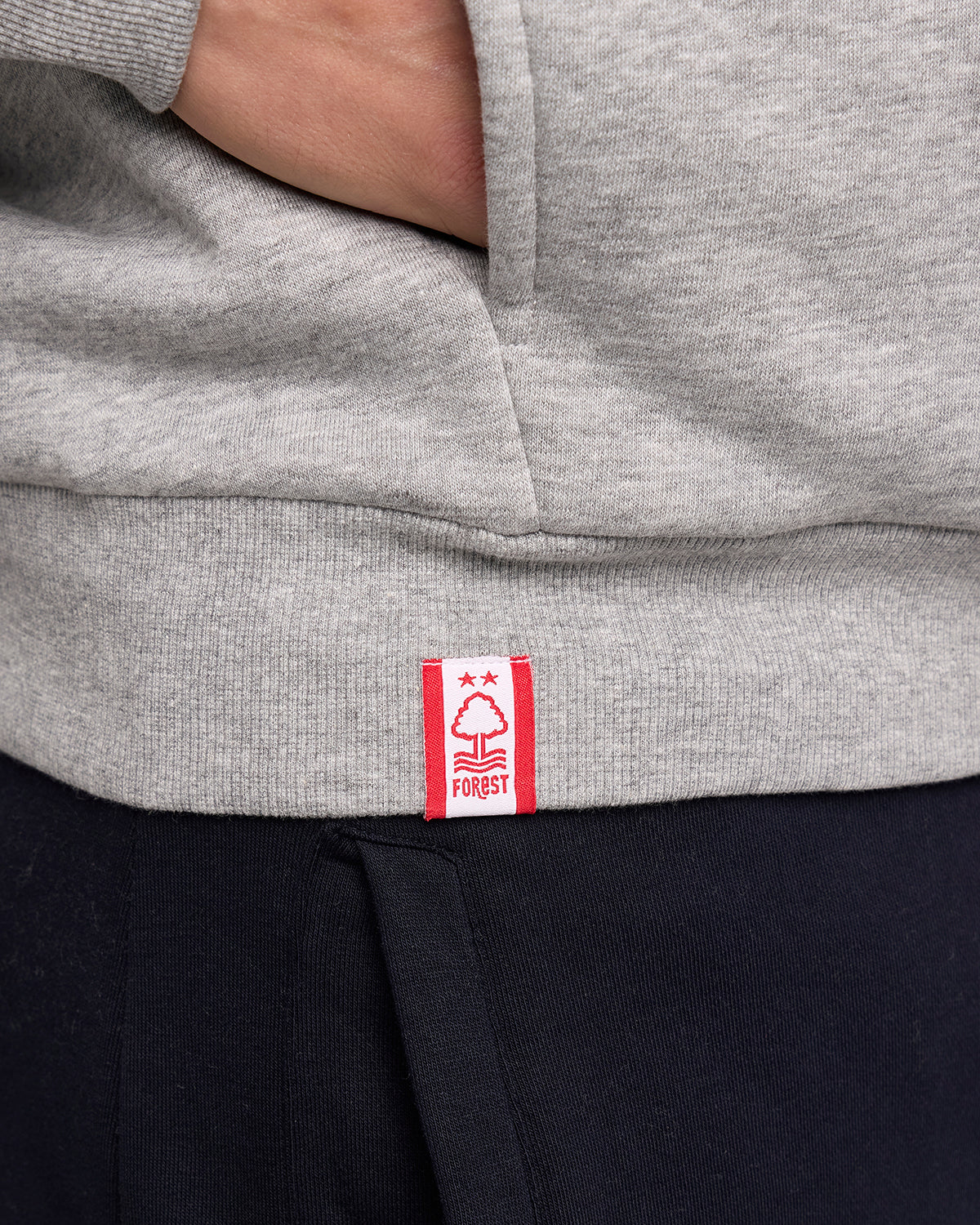 NFFC Grey Club Colours Shoulder Panel Hoodie