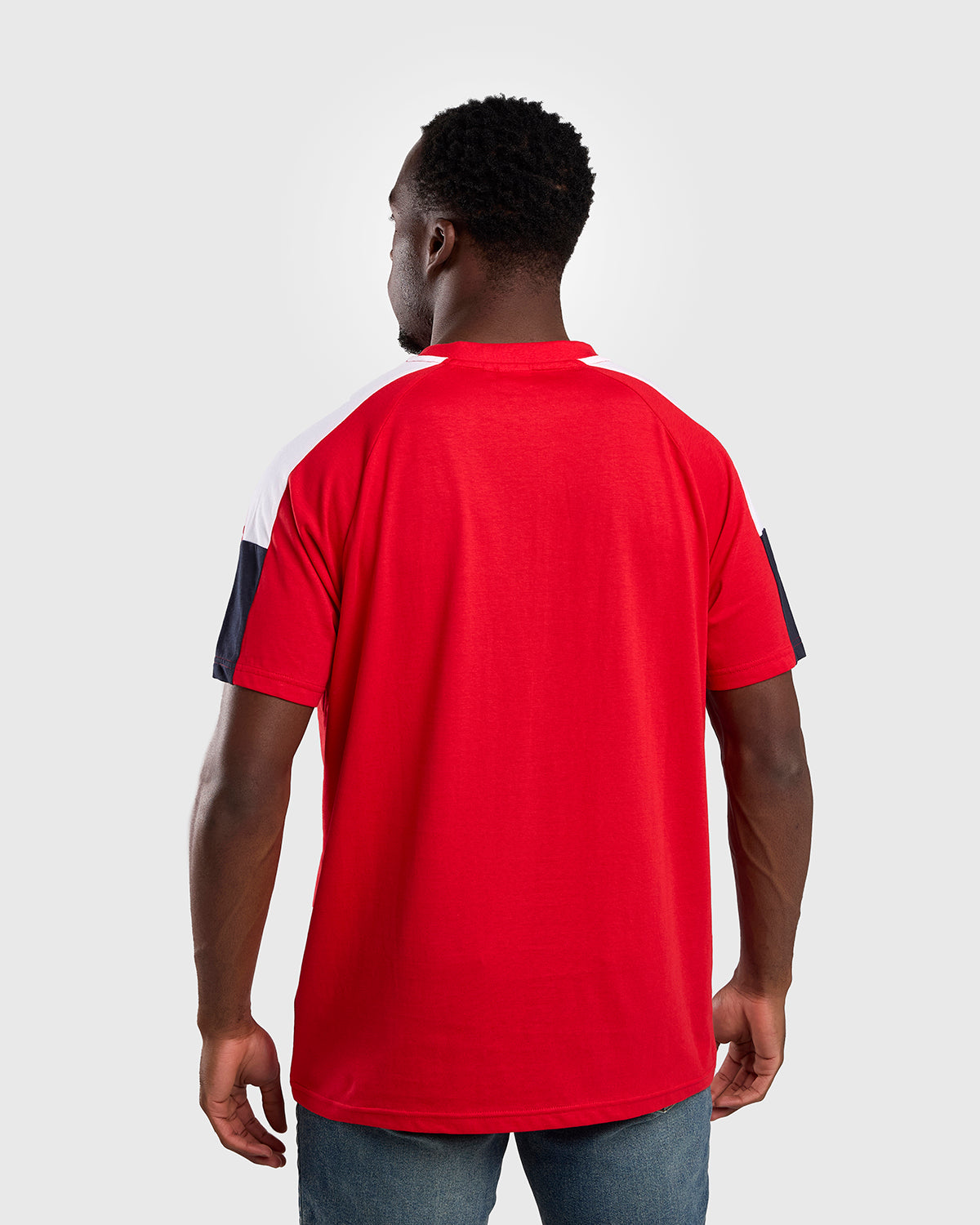NFFC Red Club Colours Shoulder Panel T-Shirt
