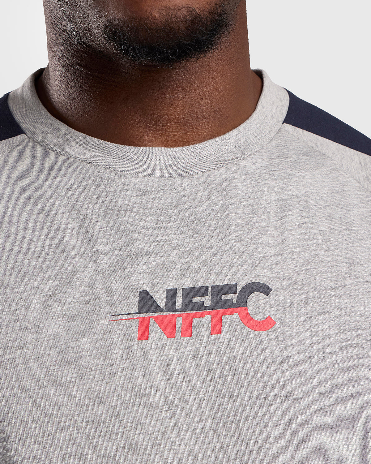 NFFC Grey Club Colours Shoulder Panel T-Shirt