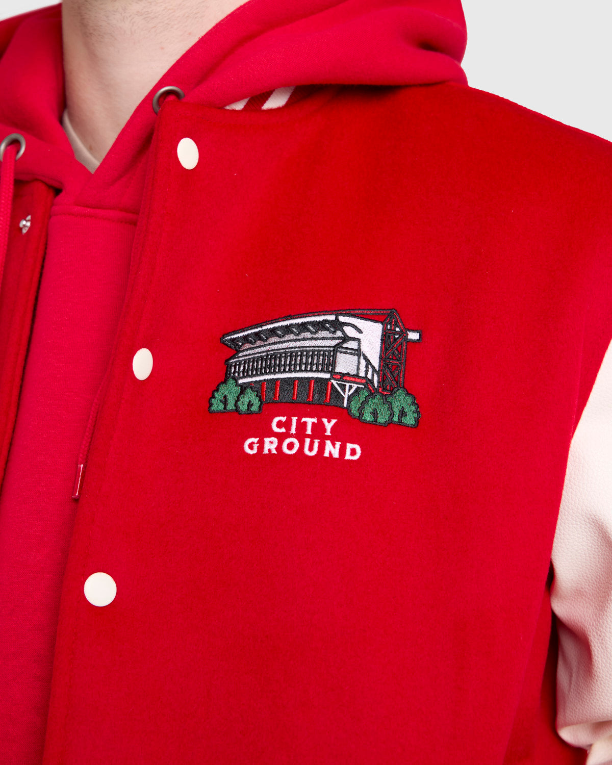 NFFC Red Home Varsity Jacket