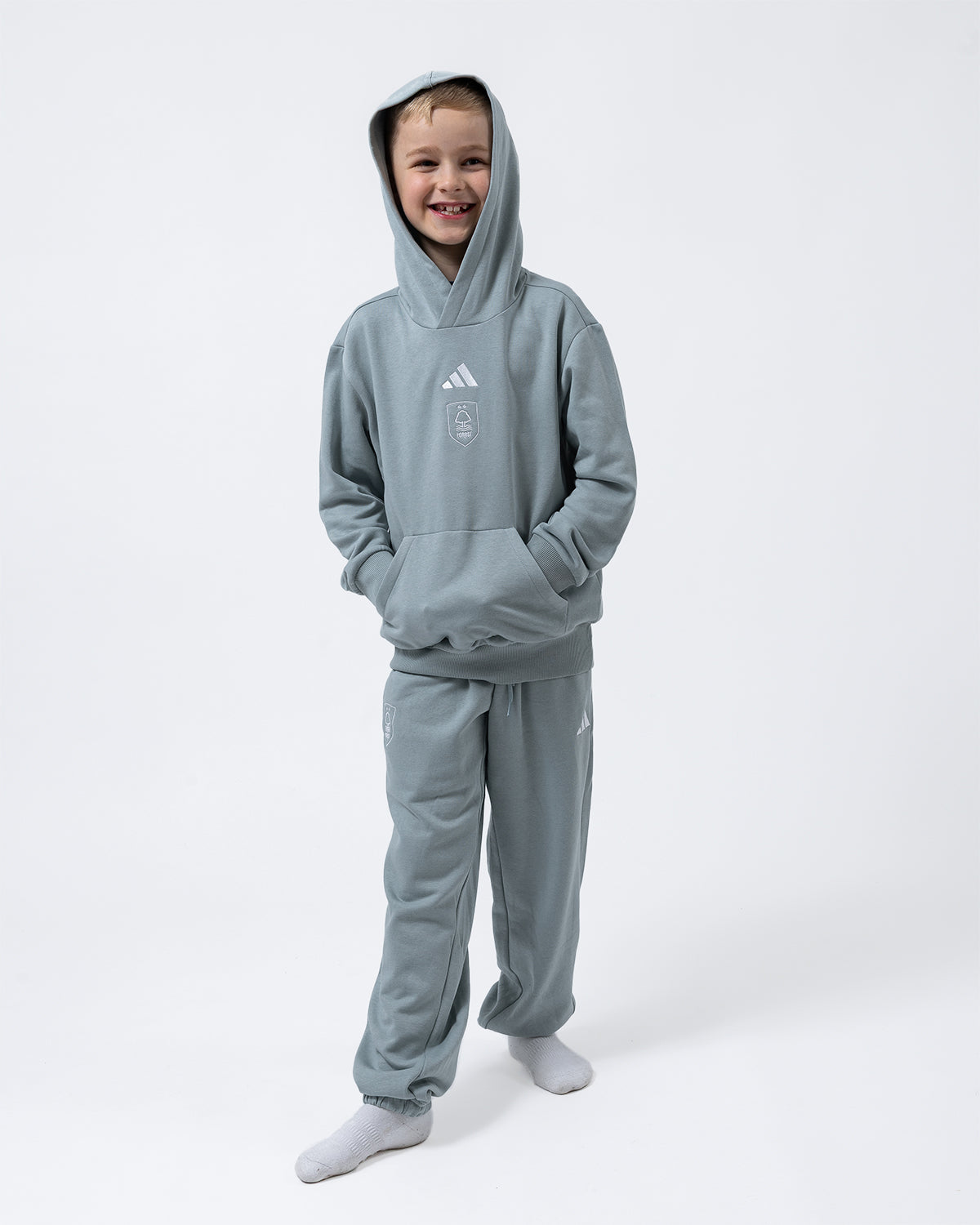 NFFC adidas Junior Sage Small Logo Hoodie
