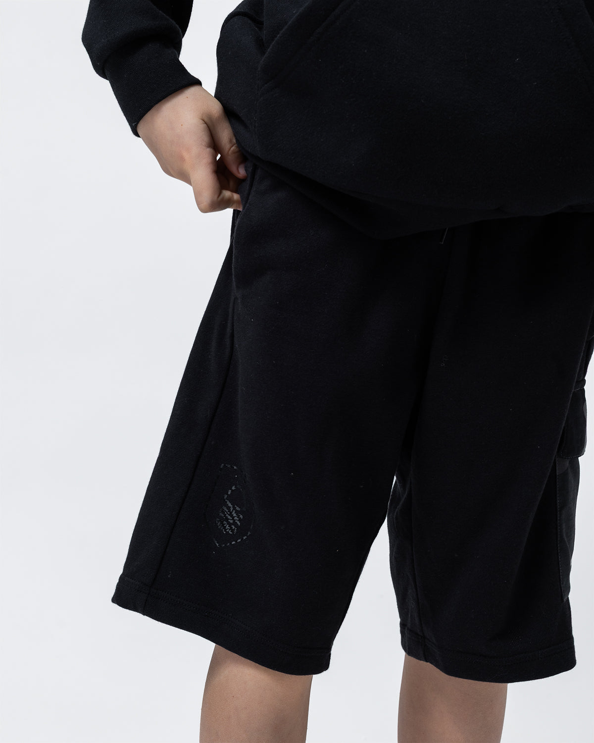 NFFC adidas Junior Black Camo Print Shorts