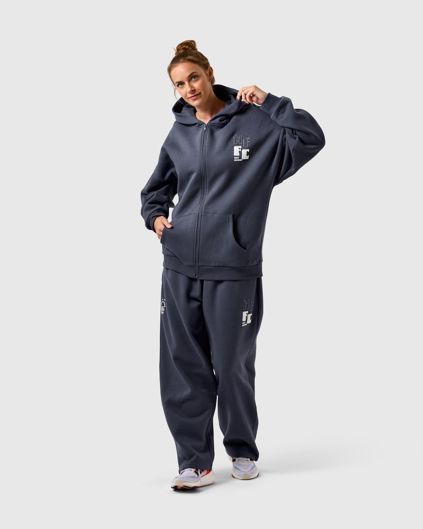 NFFC Women's Blue Bubble Full Zip Hoodie