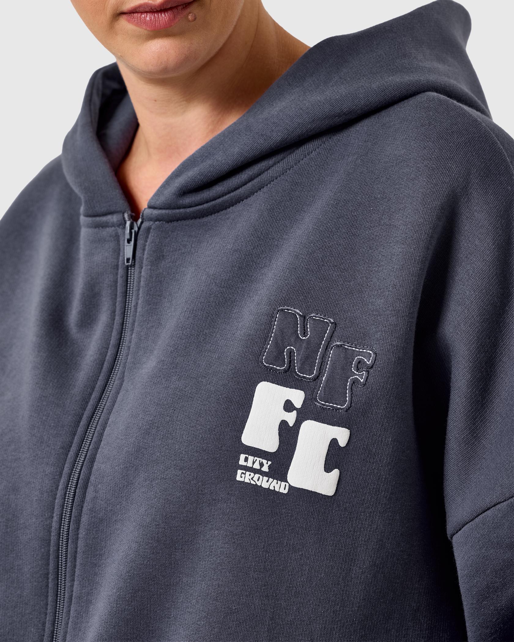 NFFC Women's Blue Bubble Full Zip Hoodie