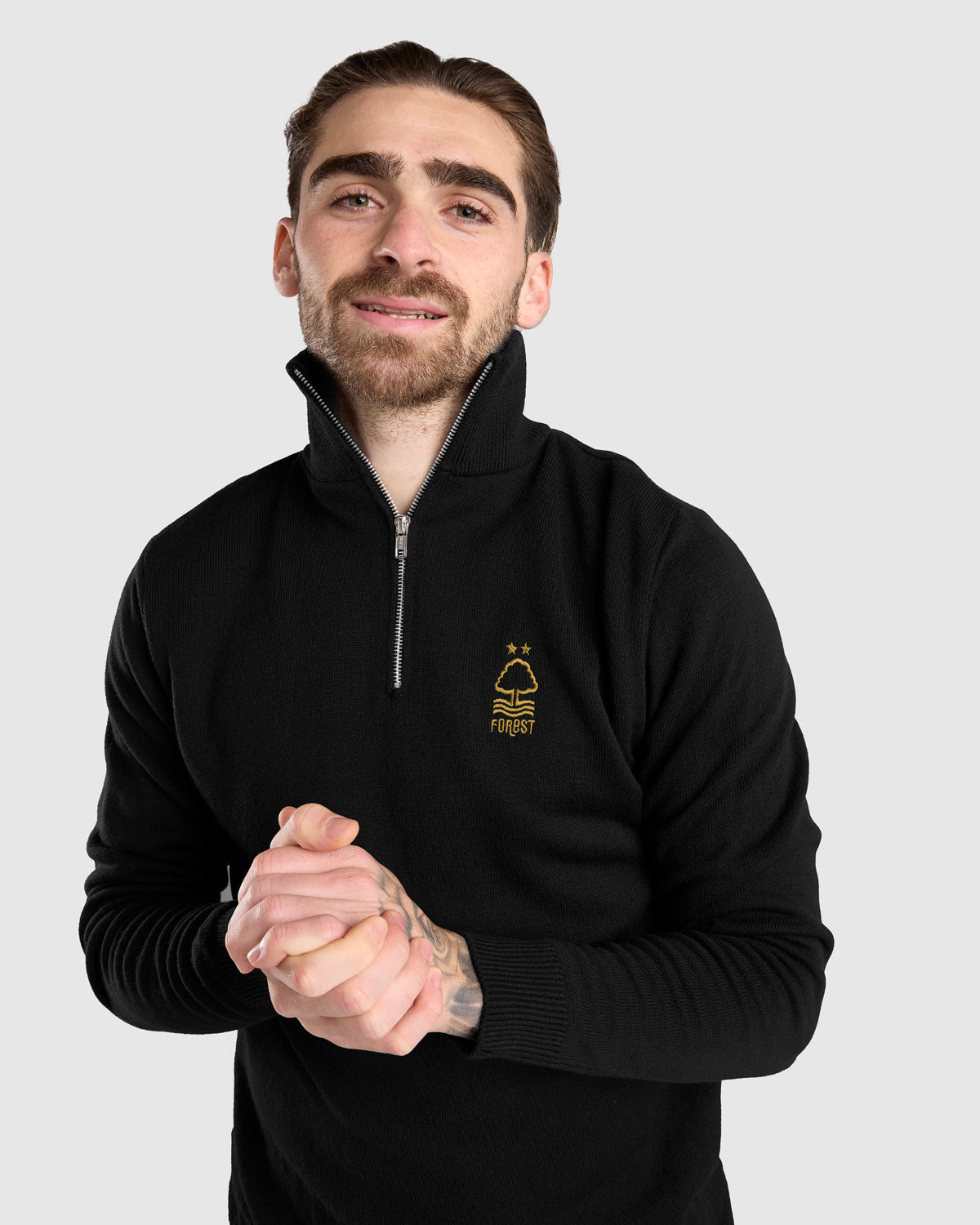 NFFC Black Essential Knit 1/4 Zip