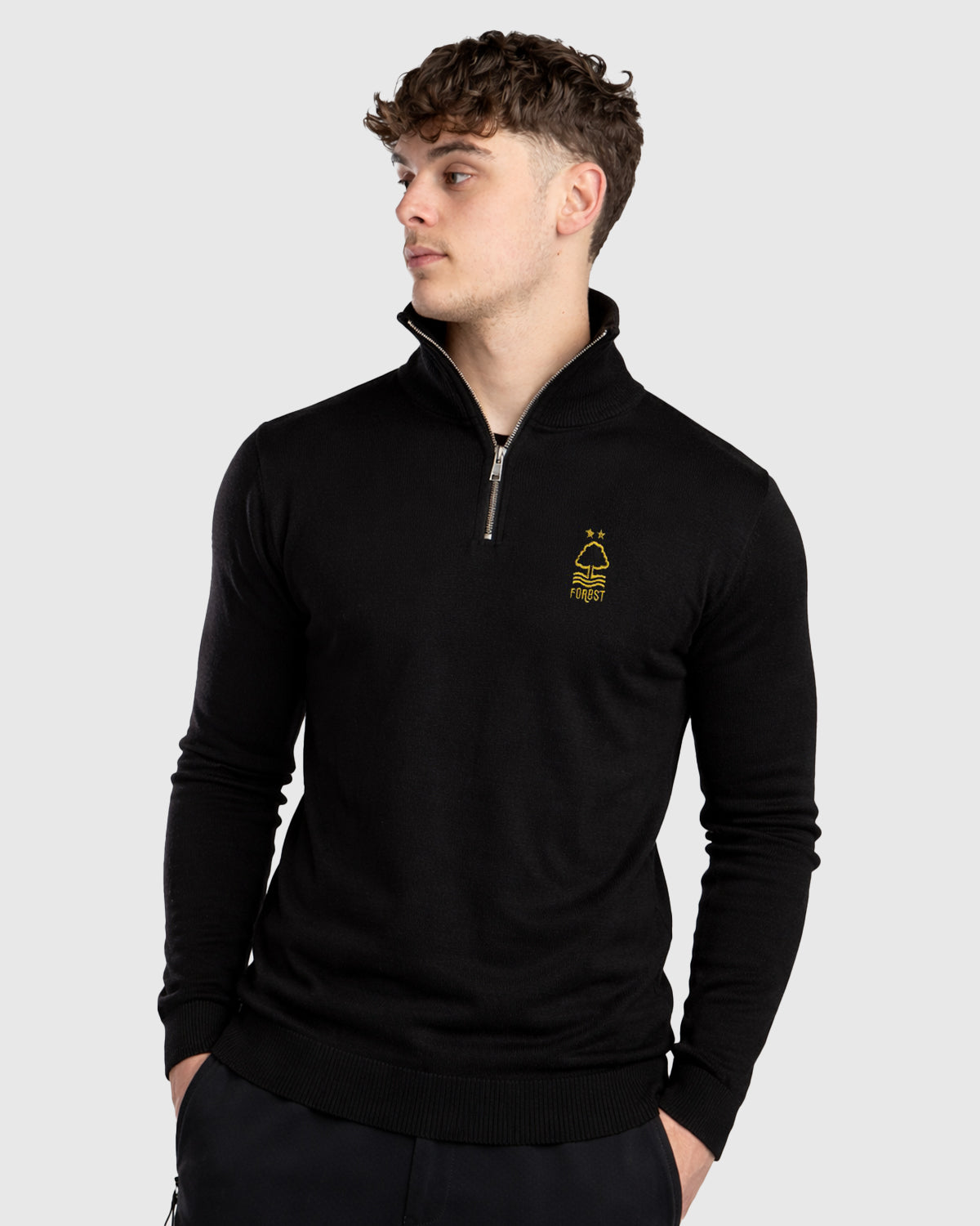 NFFC Black Essential Knit 1/4 Zip