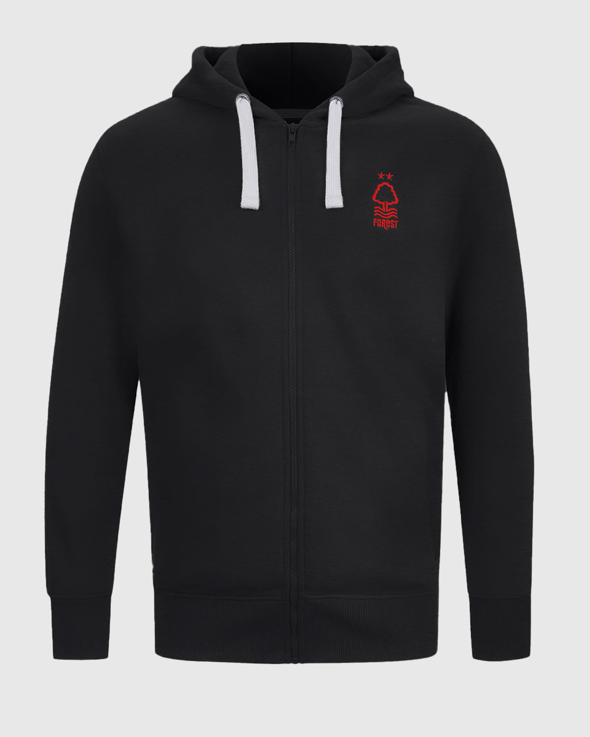 NFFC Black Essential Crest Full Zip Hoodie