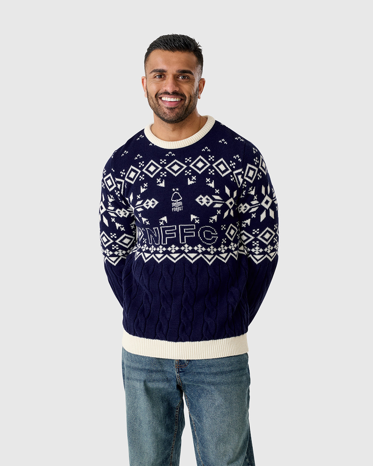 NFFC Cable Knit Christmas Jumper