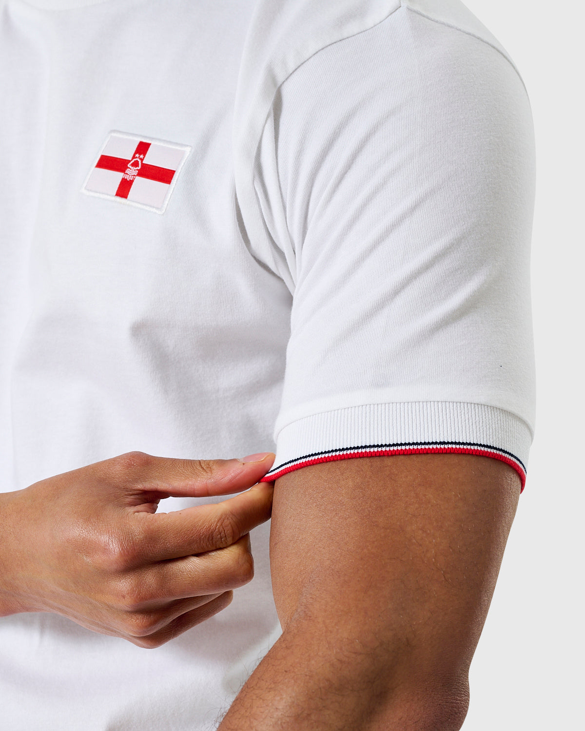 NFFC White Club & Country Tipped T-Shirt