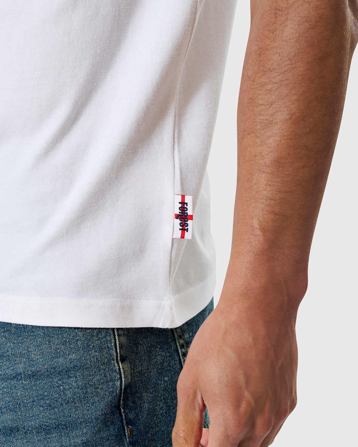 NFFC White Club & Country Tipped T-Shirt