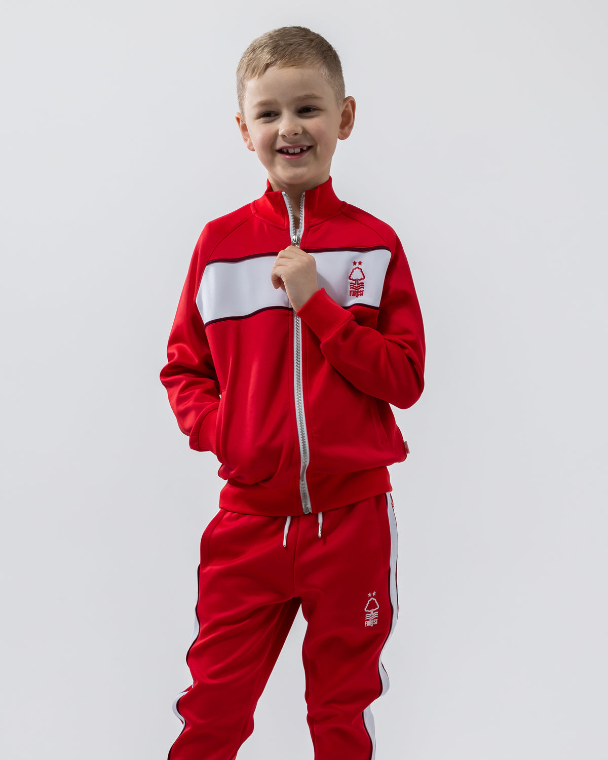 NFFC Junior Red Essential Crest Tracksuit