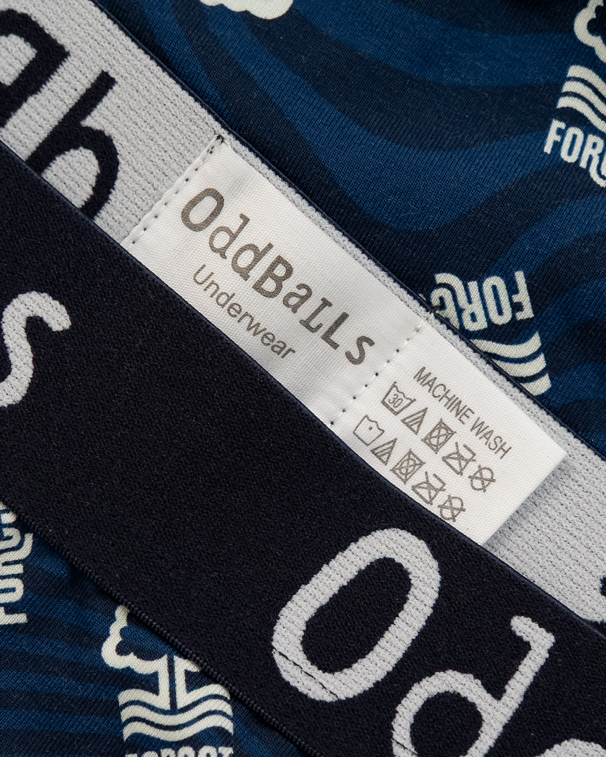 NFFC OddBalls Navy Swirl Boxer Shorts