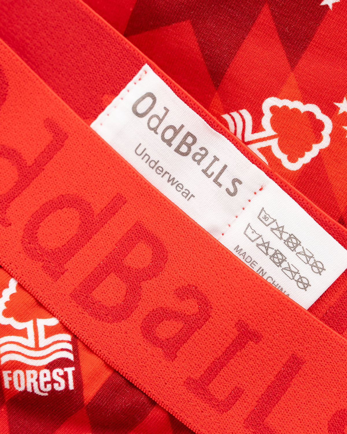NFFC Oddballs Red Polygon Boxer Shorts