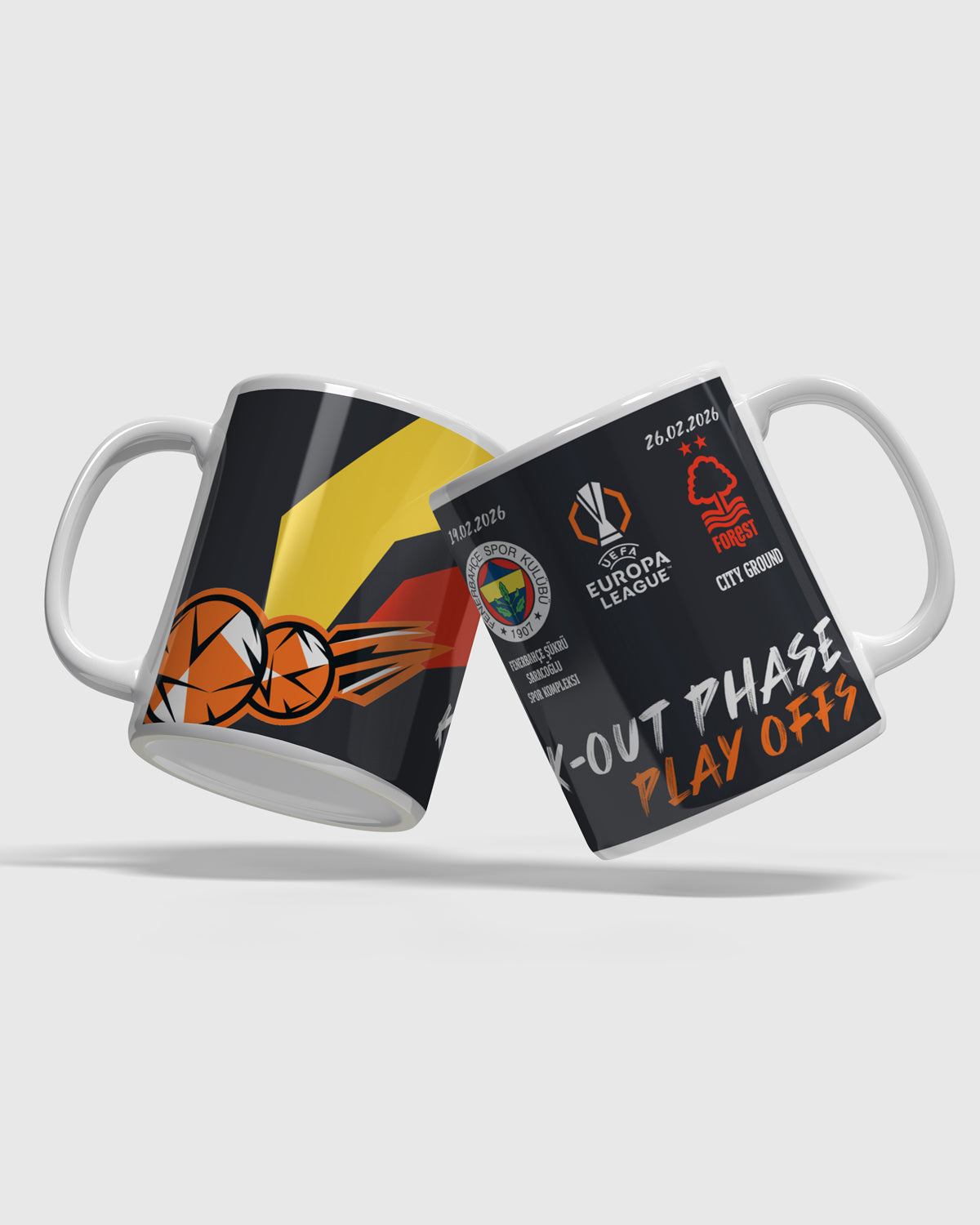 NFFC UEL 25/26 Nottingham Forest vs Fenerbahçe SK Mug