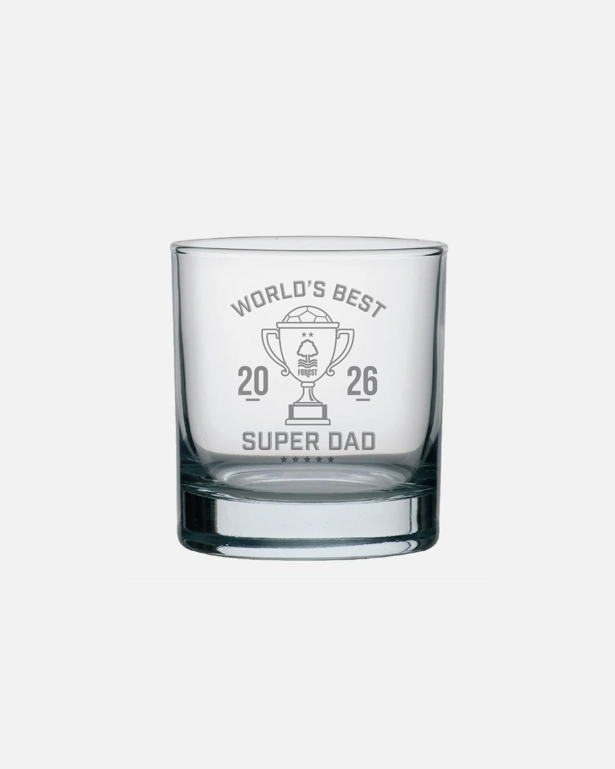 NFFC World's Best Super Dad Pint Whiskey Glass