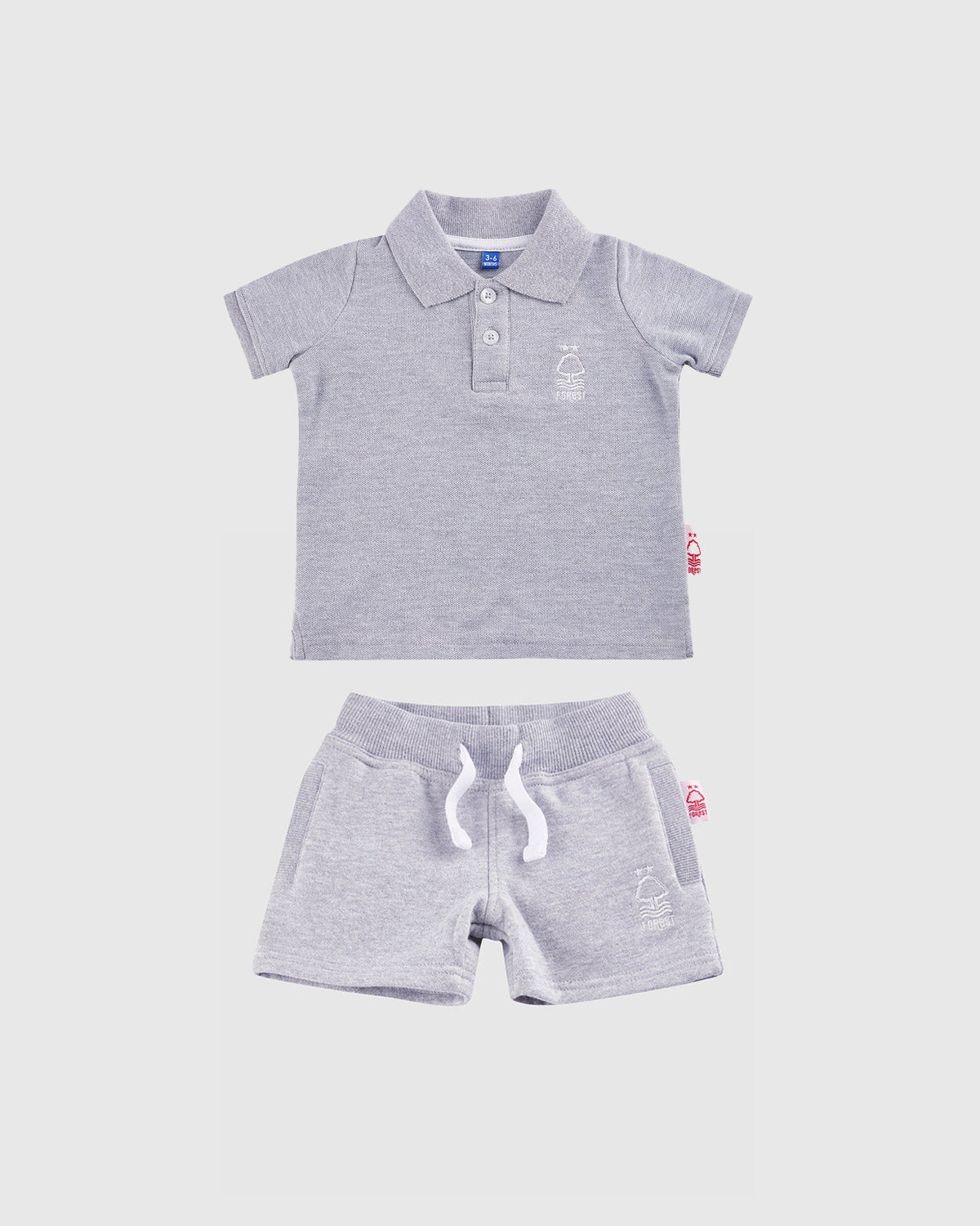 NFFC Infant Grey Essential Polo And Shorts Bundle