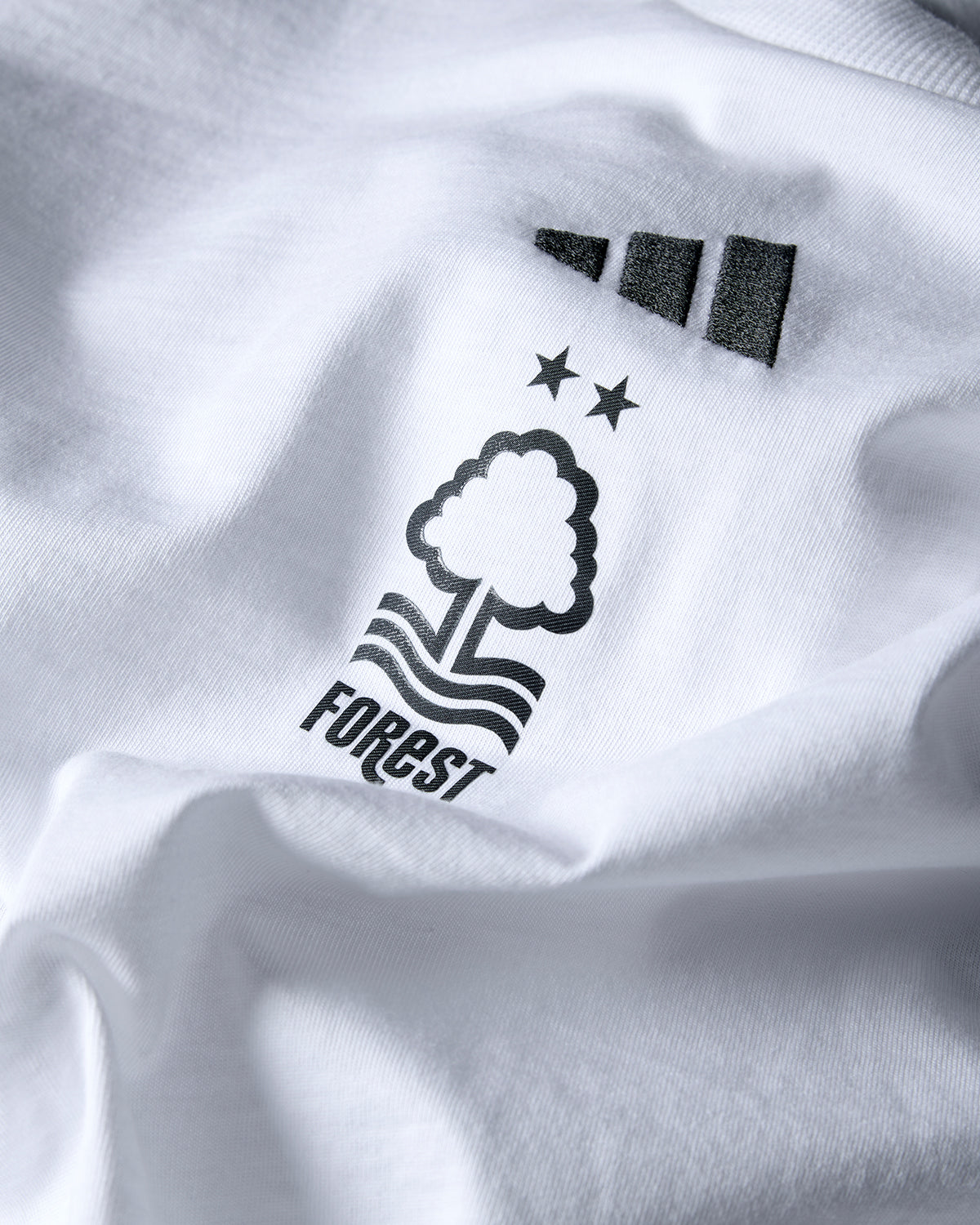 NFFC Adidas Junior White Small Logo T-Shirt
