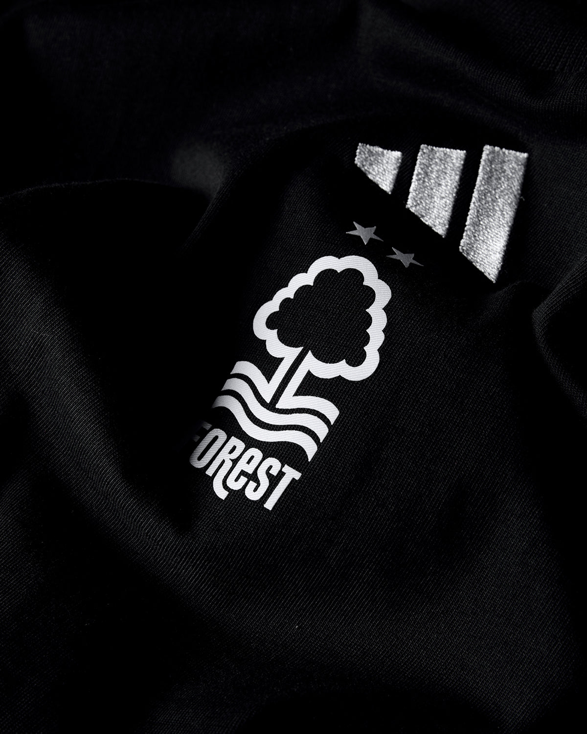 NFFC Adidas Junior Black Small Logo T-Shirt