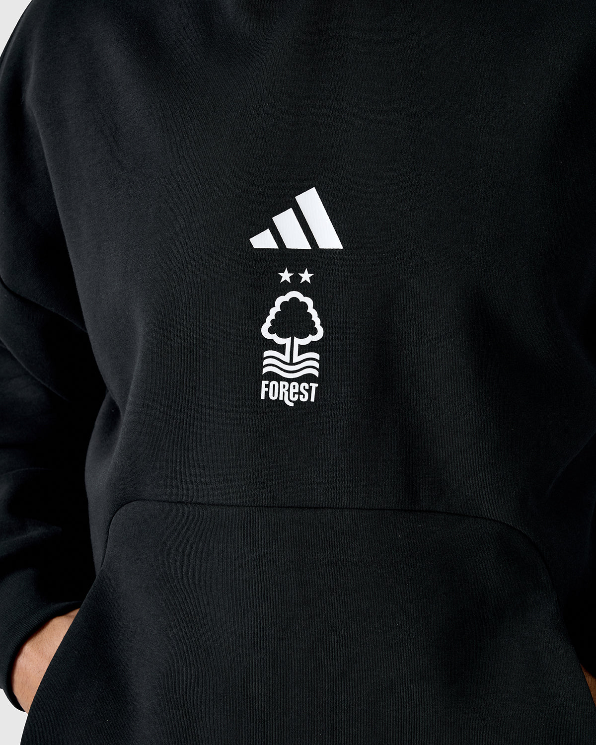 NFFC Adidas Future Icons 3-Stripe Black Hoodie