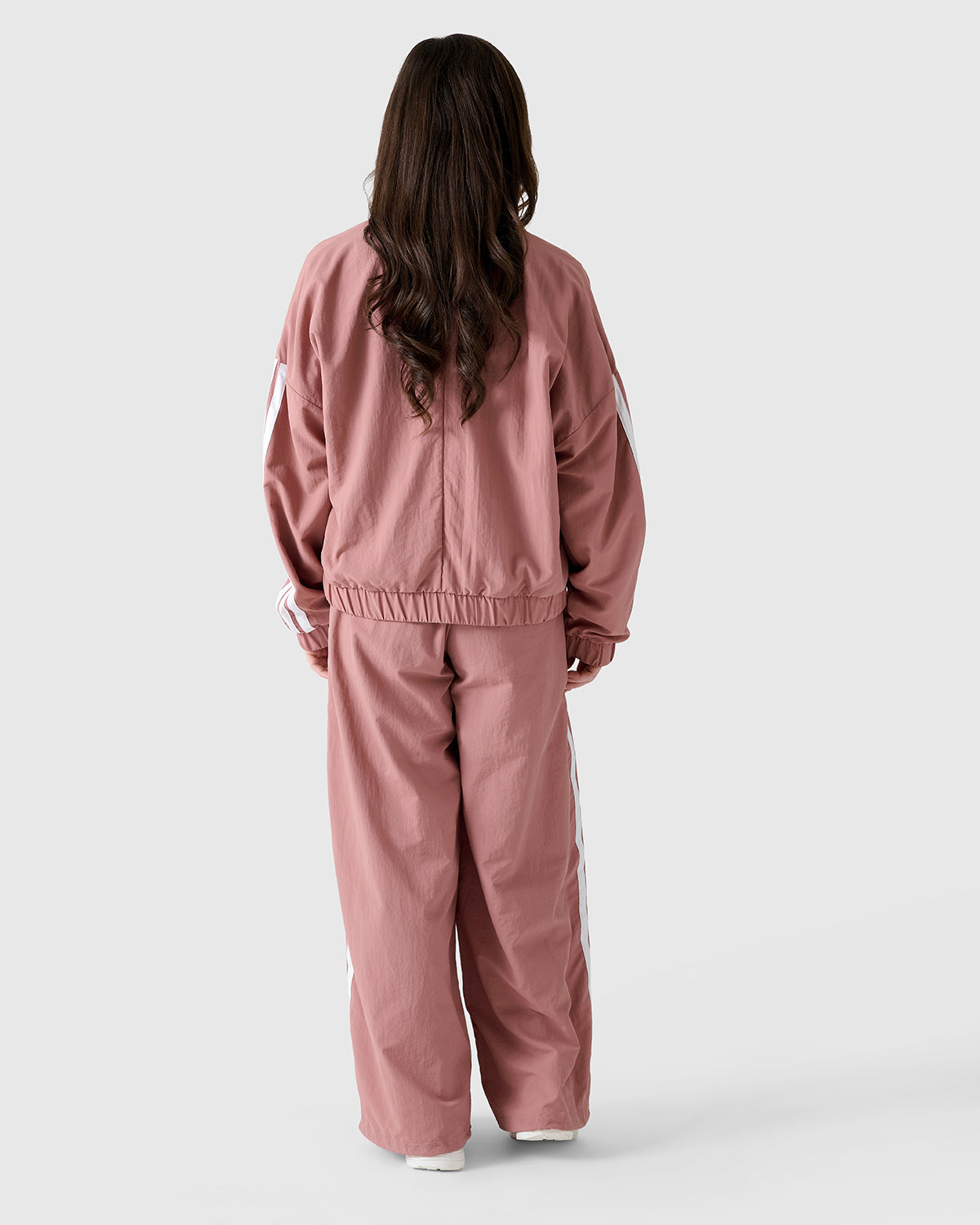 NFFC Adidas Women's 3-Stripe Pink Woven Bomber Jacket