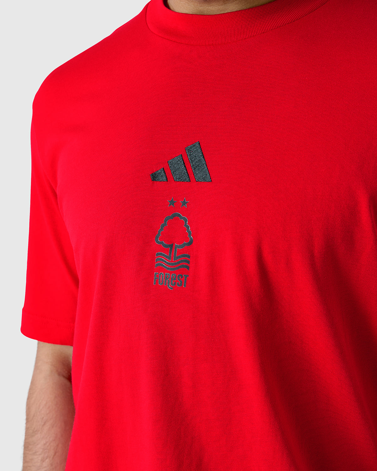 NFFC Adidas Small Logo Red T-Shirt
