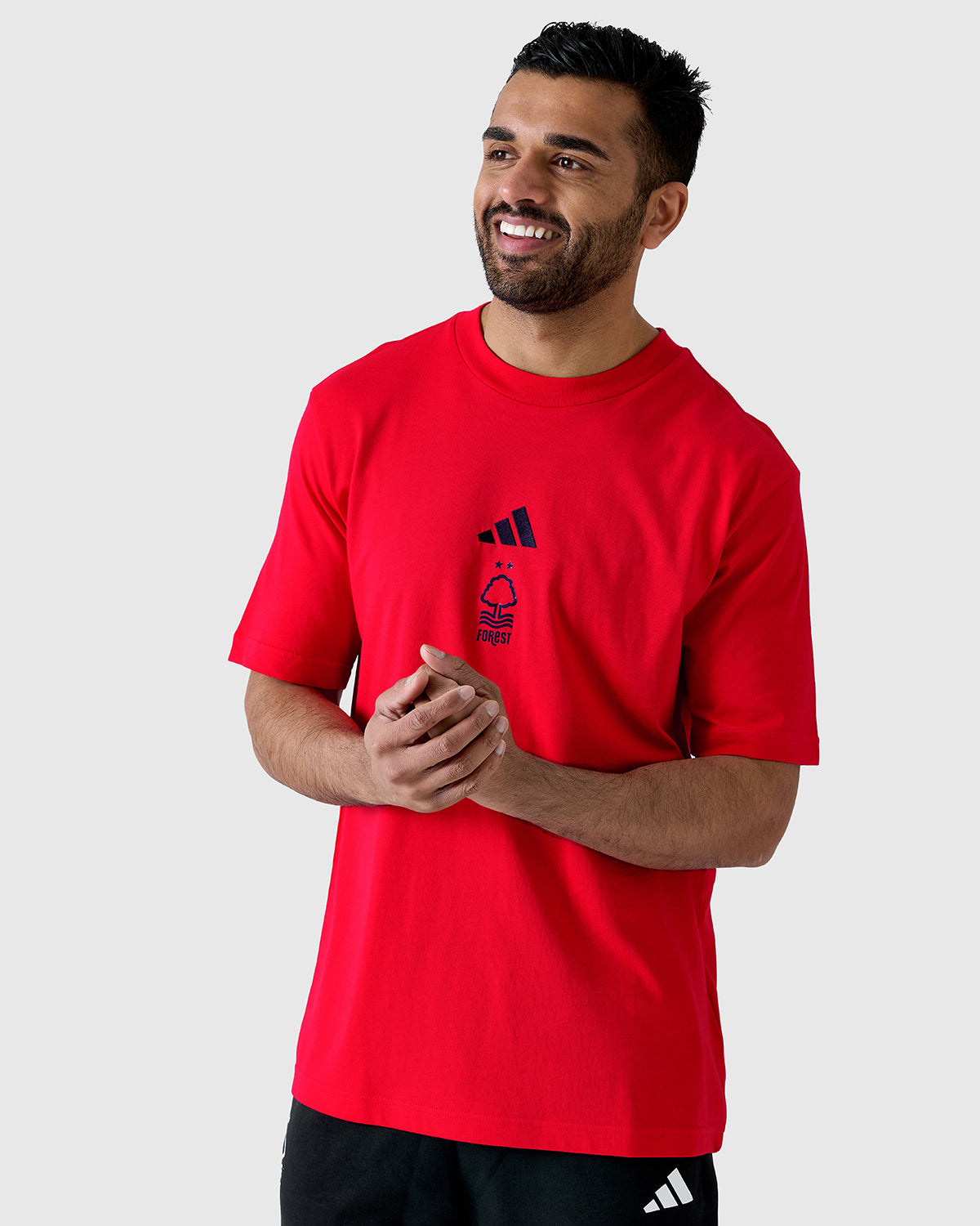 NFFC Adidas Small Logo Red T-Shirt