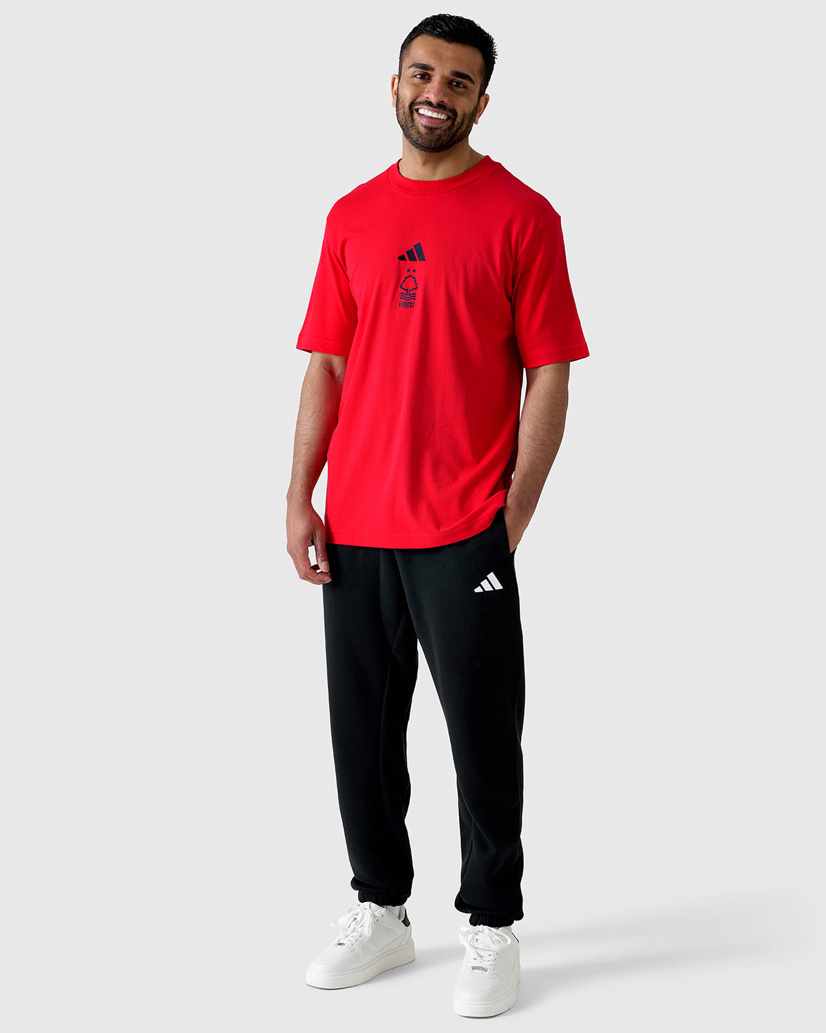 NFFC Adidas Small Logo Red T-Shirt