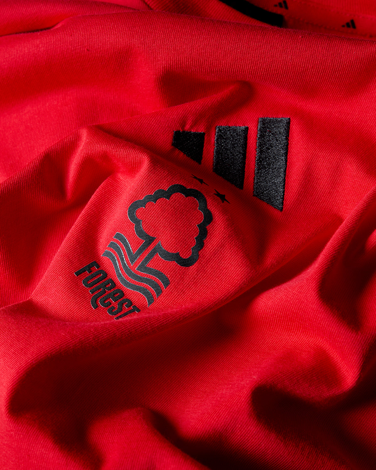 NFFC Adidas Small Logo Red T-Shirt