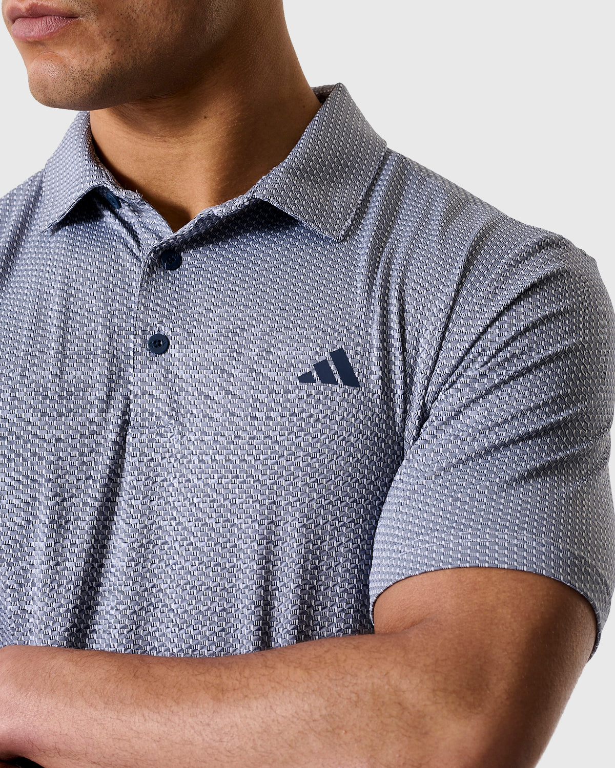 NFFC Adidas Golf Performance Textured Navy Polo
