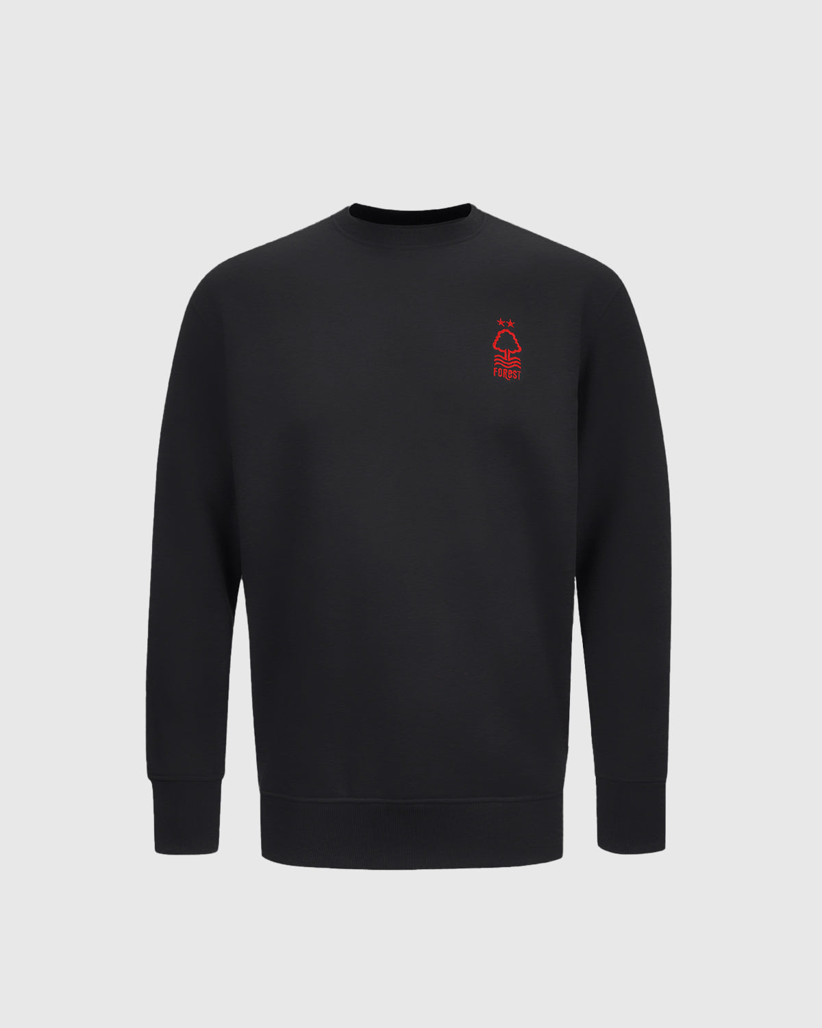 NFFC Junior Black Essential Crest Crew Neck Sweatshirt
