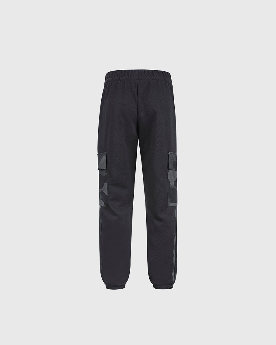 NFFC adidas Junior Black Camo Print Joggers